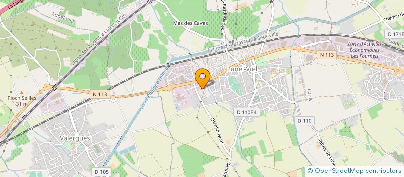 localisation de l'entreprise MONSIEUR LAURENT CASTELLS à LUNEL-VIEL