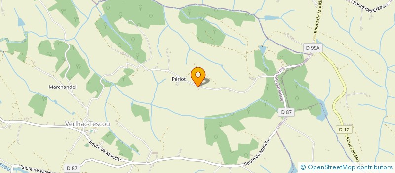 localisation de l'entreprise MONSIEUR LAURENT CATHERINNE  VERLHAC-TESCOU