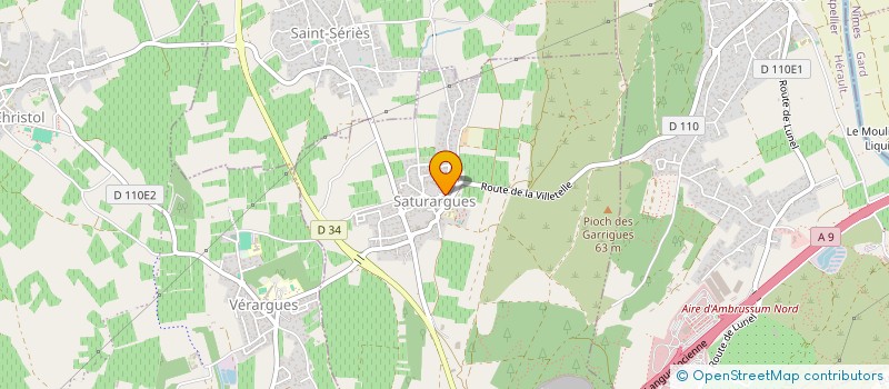 localisation de l'entreprise MONSIEUR LAURENT CAUCHOIS  SATURARGUES