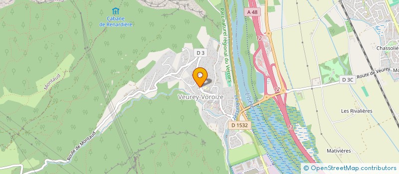 localisation de l'entreprise MONSIEUR LAURENT CAUSSE  VEUREY-VOROIZE