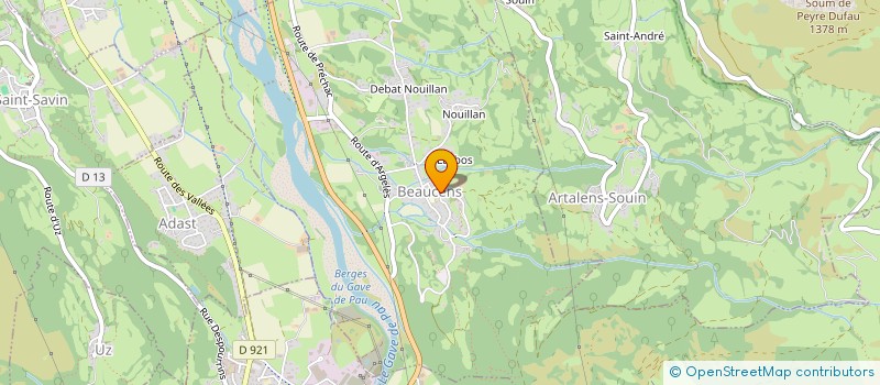 localisation de l'entreprise MONSIEUR LAURENT CAVAILLES  BEAUCENS