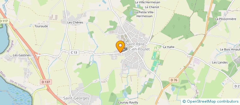 localisation de l'entreprise MONSIEUR LAURENT CAVOLEAU à SAINT-PERE-MARC-EN-POULET