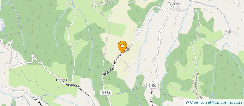 localisation de l'entreprise MONSIEUR LAURENT CAZABON  GOUZENS