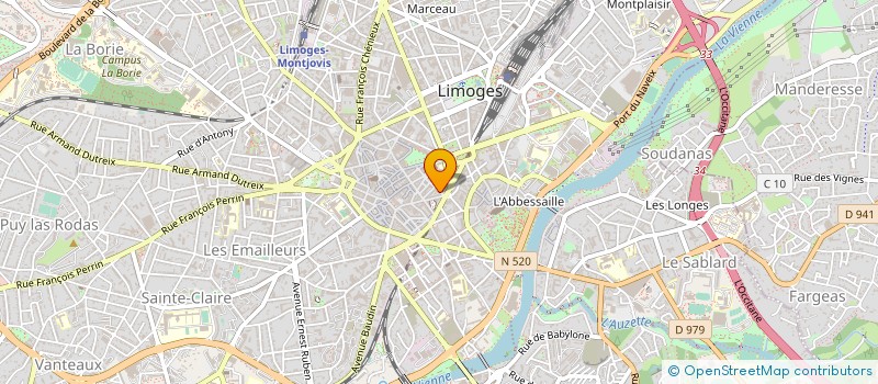 localisation de l'entreprise MONSIEUR LAURENT CAZILLAC à LIMOGES
