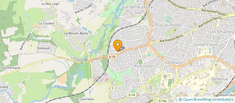 localisation de l'entreprise MONSIEUR LAURENT CELERIER à LIMOGES