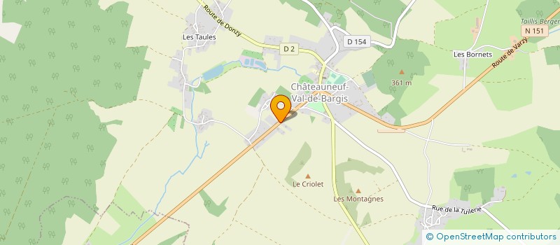 localisation de l'entreprise MONSIEUR LAURENT CENDRE à CHATEAUNEUF VAL DE BARGIS