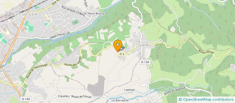 localisation de l'entreprise MONSIEUR LAURENT CEROU  GLANES
