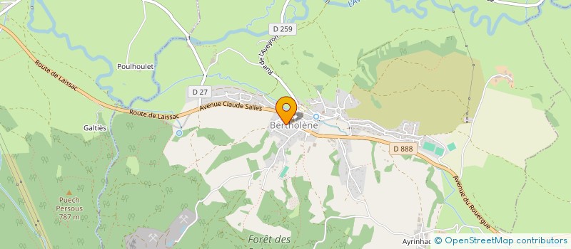 localisation de l'entreprise MONSIEUR LAURENT CEROU  BERTHOLENE