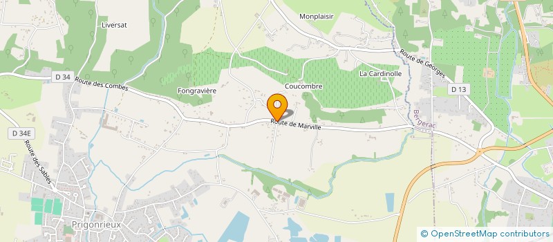 localisation de l'entreprise MONSIEUR LAURENT CERRA  PRIGONRIEUX