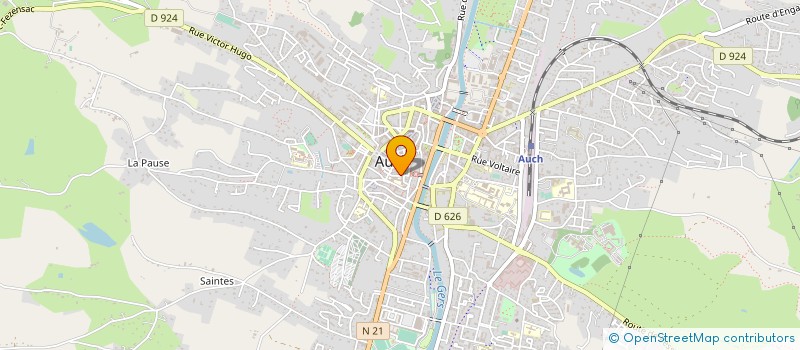 localisation de l'entreprise MONSIEUR LAURENT CERUTI  AUCH