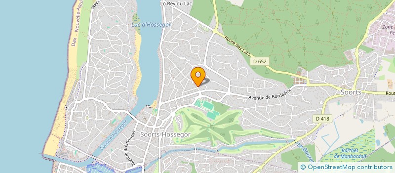 localisation de l'entreprise MONSIEUR LAURENT CERVOISE  SOORTS-HOSSEGOR
