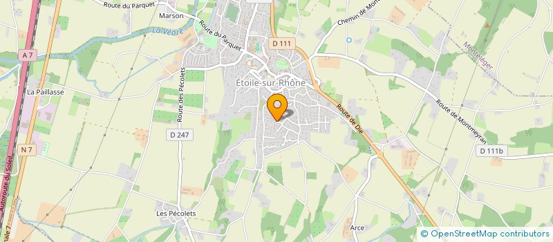 localisation de l'entreprise MONSIEUR LAURENT CESA  ETOILE-SUR-RHONE