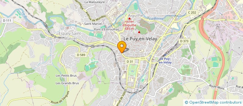 localisation de l'entreprise MONSIEUR LAURENT CHABANEL  LE PUY-EN-VELAY