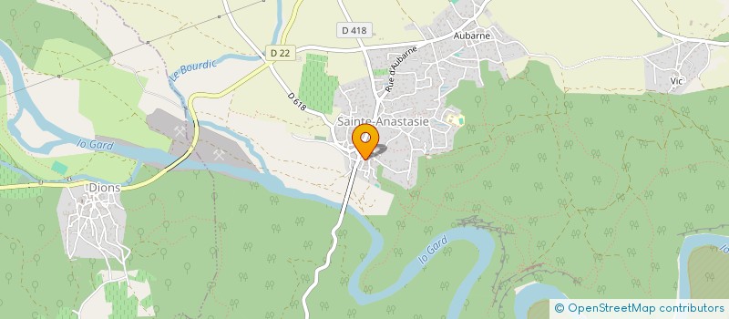 localisation de l'entreprise MONSIEUR LAURENT CHABAUD  SAINTE-ANASTASIE