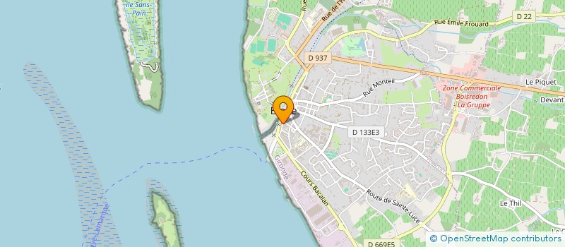 localisation de l'entreprise MONSIEUR LAURENT CHADEAU à BLAYE