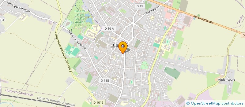 localisation de l'entreprise MONSIEUR LAURENT CHAILLET  CAUDRY