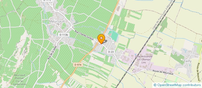 localisation de l'entreprise MONSIEUR LAURENT CHALET  MEURSAULT