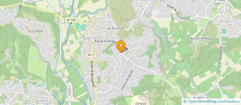 localisation de l'entreprise MONSIEUR LAURENT CHALOIN à PRADES-LE-LEZ