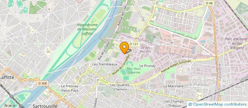 localisation de l'entreprise MONSIEUR LAURENT CHALUMEAU  SARTROUVILLE