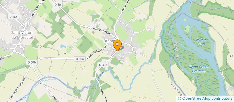 localisation de l'entreprise MONSIEUR LAURENT CHAMOUSSET  BRANGUES