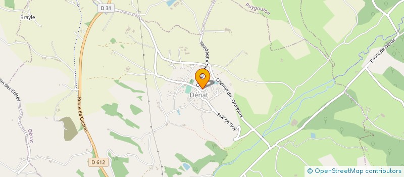 localisation de l'entreprise MONSIEUR LAURENT CHAMPAGNOL  DENAT