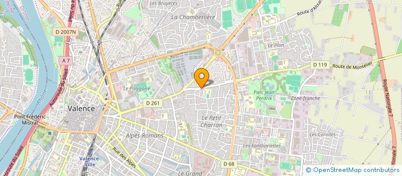 localisation de l'entreprise MONSIEUR LAURENT CHAMPEL à VALENCE