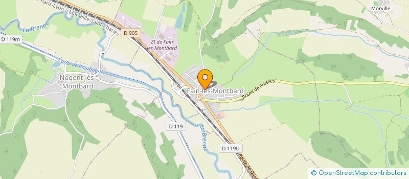 localisation de l'entreprise MONSIEUR LAURENT CHANCEAUX  FAIN-LES-MONTBARD