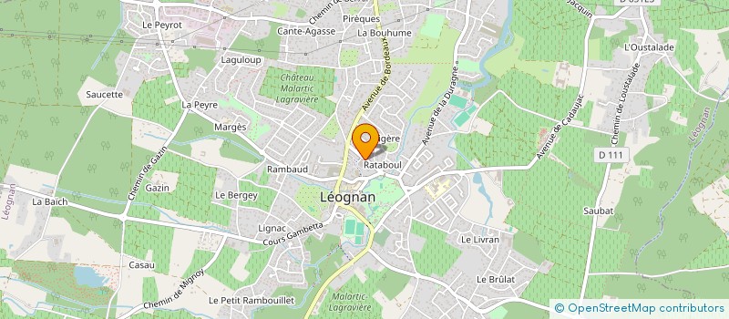 localisation de l'entreprise MONSIEUR LAURENT CHANTEAU  LEOGNAN