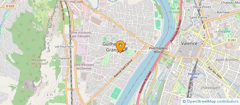 localisation de l'entreprise MONSIEUR LAURENT CHANTEPY  GUILHERAND-GRANGES