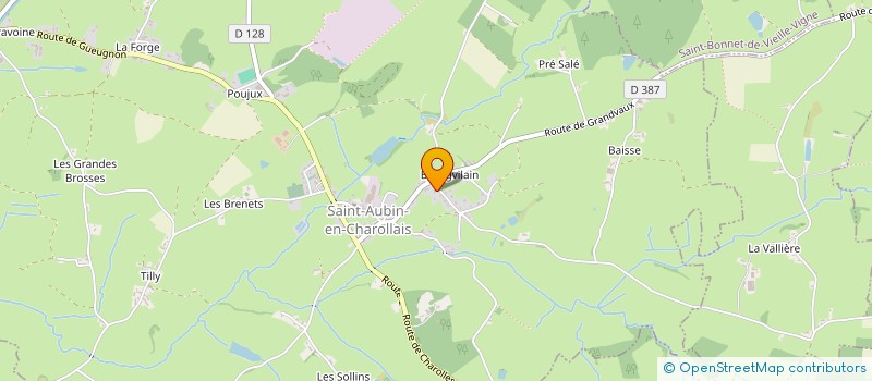 localisation de l'entreprise MONSIEUR LAURENT CHANUT  SAINT-AUBIN-EN-CHAROLLAIS