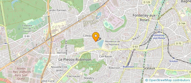 localisation de l'entreprise MONSIEUR LAURENT CHAOUAT à LE PLESSIS-ROBINSON