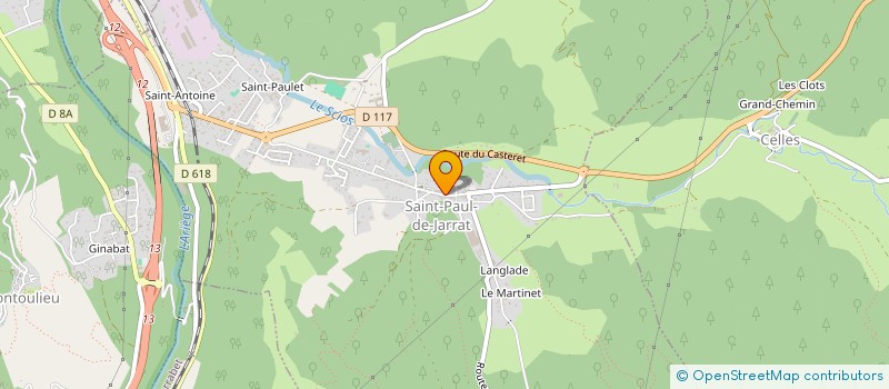 localisation de l'entreprise MONSIEUR LAURENT CHAPEYROU à SAINT-PAUL-DE-JARRAT