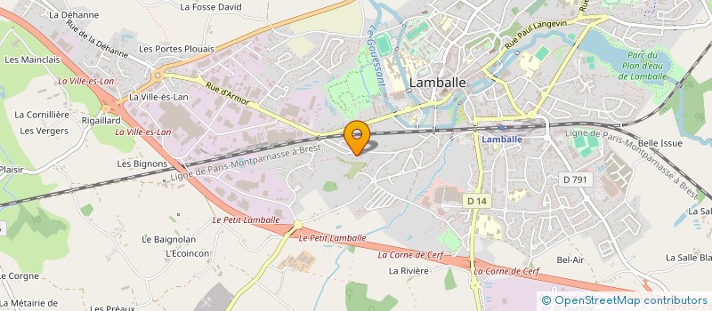 localisation de l'entreprise MONSIEUR LAURENT CHAPIN à LAMBALLE-ARMOR
