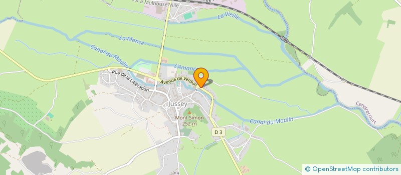 localisation de l'entreprise MONSIEUR LAURENT CHAPUIS  JUSSEY