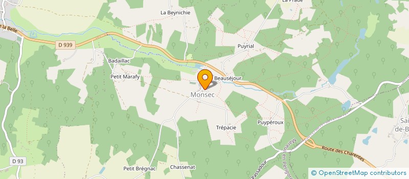 localisation de l'entreprise MONSIEUR LAURENT CHAPUZET à MAREUIL EN PERIGORD