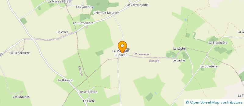 localisation de l'entreprise MONSIEUR LAURENT CHARBONNEAU  BOSSEE