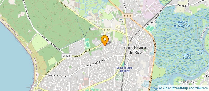 localisation de l'entreprise MONSIEUR LAURENT CHARBONNIER à SAINT-HILAIRE-DE-RIEZ