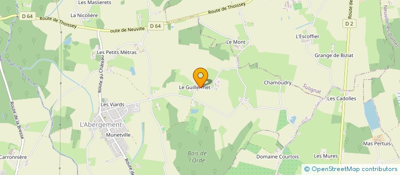 localisation de l'entreprise MONSIEUR LAURENT CHARBONNIER à L'ABERGEMENT-CLEMENCIAT