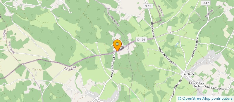 localisation de l'entreprise MONSIEUR LAURENT CHARLES  VEYRIGNAC