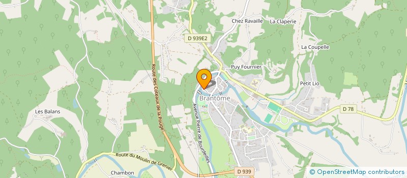 localisation de l'entreprise MONSIEUR LAURENT CHARLES  BRANTOME EN PERIGORD