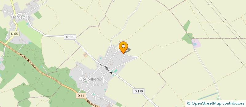 localisation de l'entreprise MONSIEUR LAURENT CHARPENTIER  GOUPILLIERES