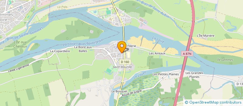 localisation de l'entreprise MONSIEUR LAURENT CHARRIER  LES PONTS-DE-CE