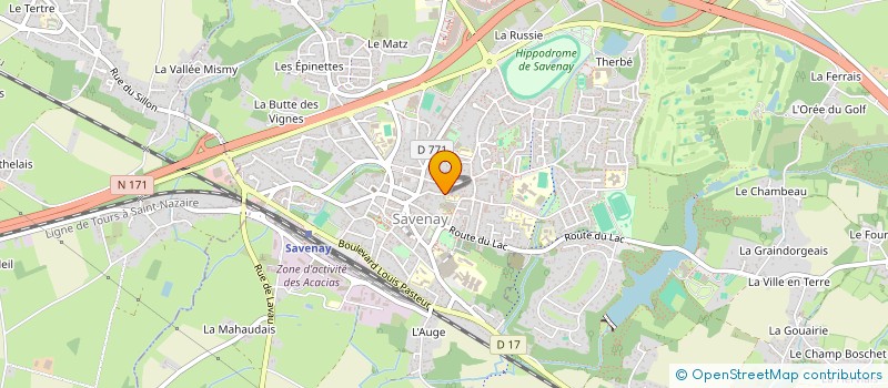 localisation de l'entreprise MONSIEUR LAURENT CHARTIER  SAVENAY