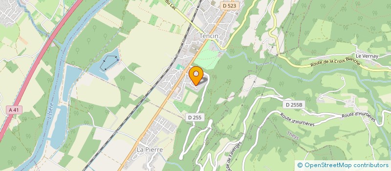 localisation de l'entreprise MONSIEUR LAURENT CHATAING  TENCIN