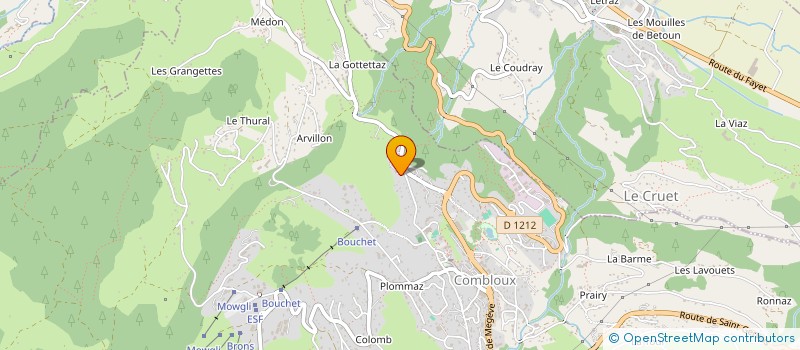 localisation de l'entreprise MONSIEUR LAURENT CHATRON MICHAUD  COMBLOUX