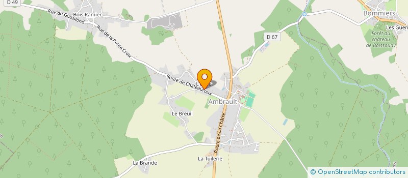 localisation de l'entreprise MONSIEUR LAURENT CHATTON à PRUNIERS