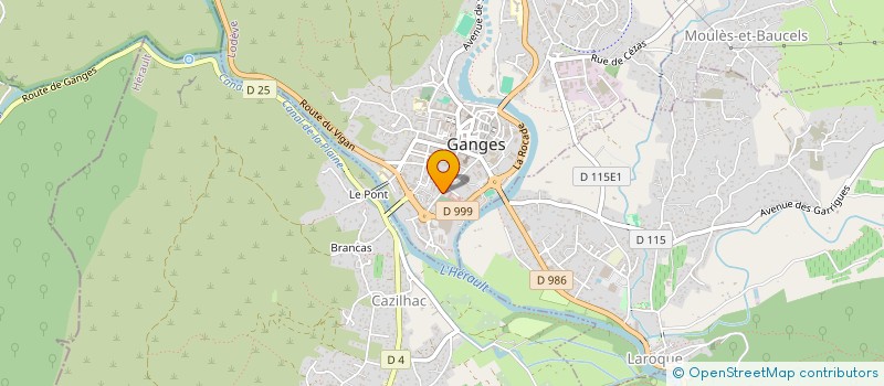 localisation de l'entreprise MONSIEUR LAURENT CHAUVEAU à GANGES