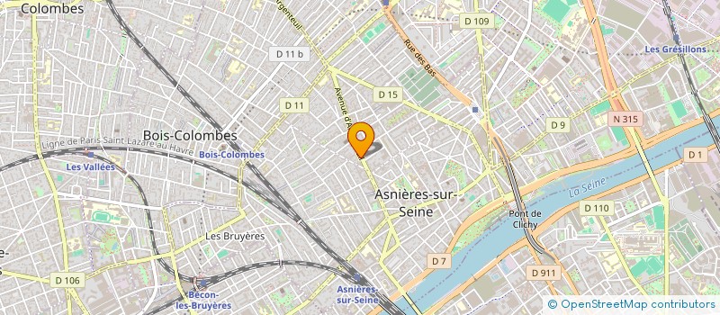 localisation de l'entreprise MONSIEUR LAURENT CHAUVEAU à ASNIERES-SUR-SEINE