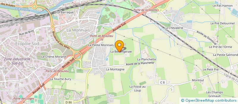 localisation de l'entreprise MONSIEUR LAURENT CHAUVEL  CESSON-SEVIGNE