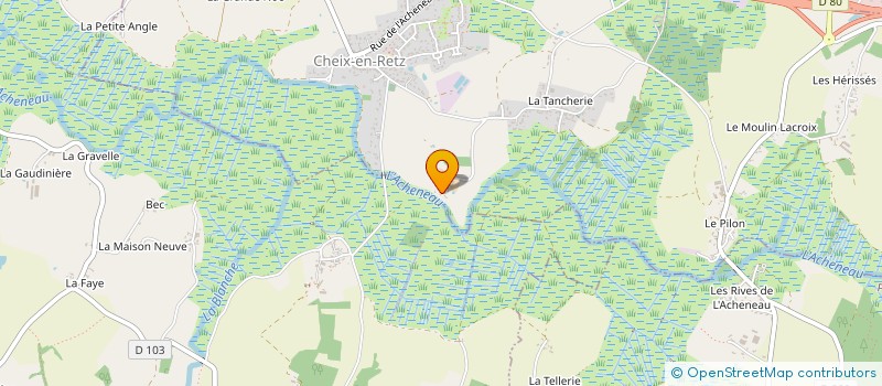 localisation de l'entreprise MONSIEUR LAURENT CHAUVET  CHEIX-EN-RETZ